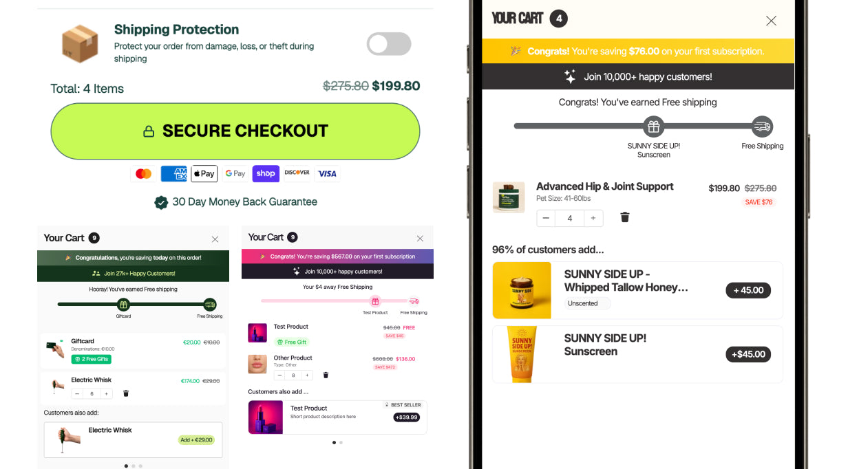 Cart Features